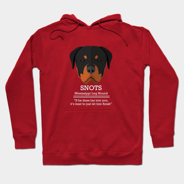 SNOTS - Mississippi Leg Hound Hoodie by BodinStreet